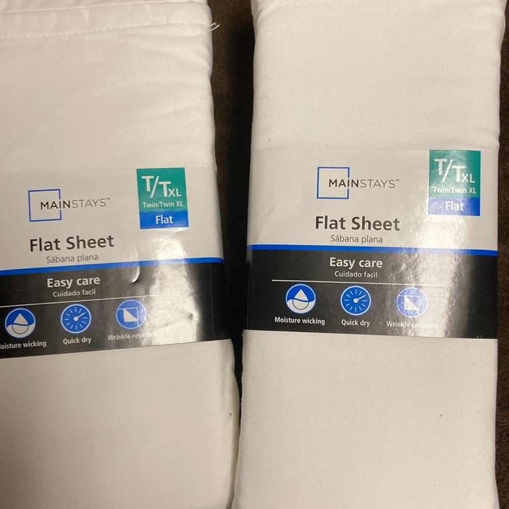 Mainstays White Flat Sheet for Twin/Twin XL